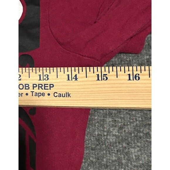 Creative Apparel Women's Arkansas Razorbacks Long Sleeve Tee Football Red (Sz S) - Picture 4 of 9